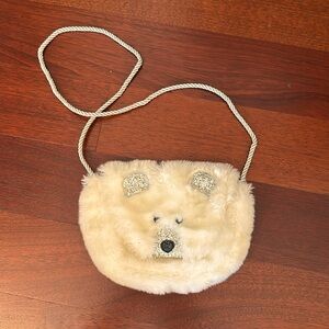 Fluffy bear purse